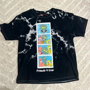 black tie die spongebob shirt